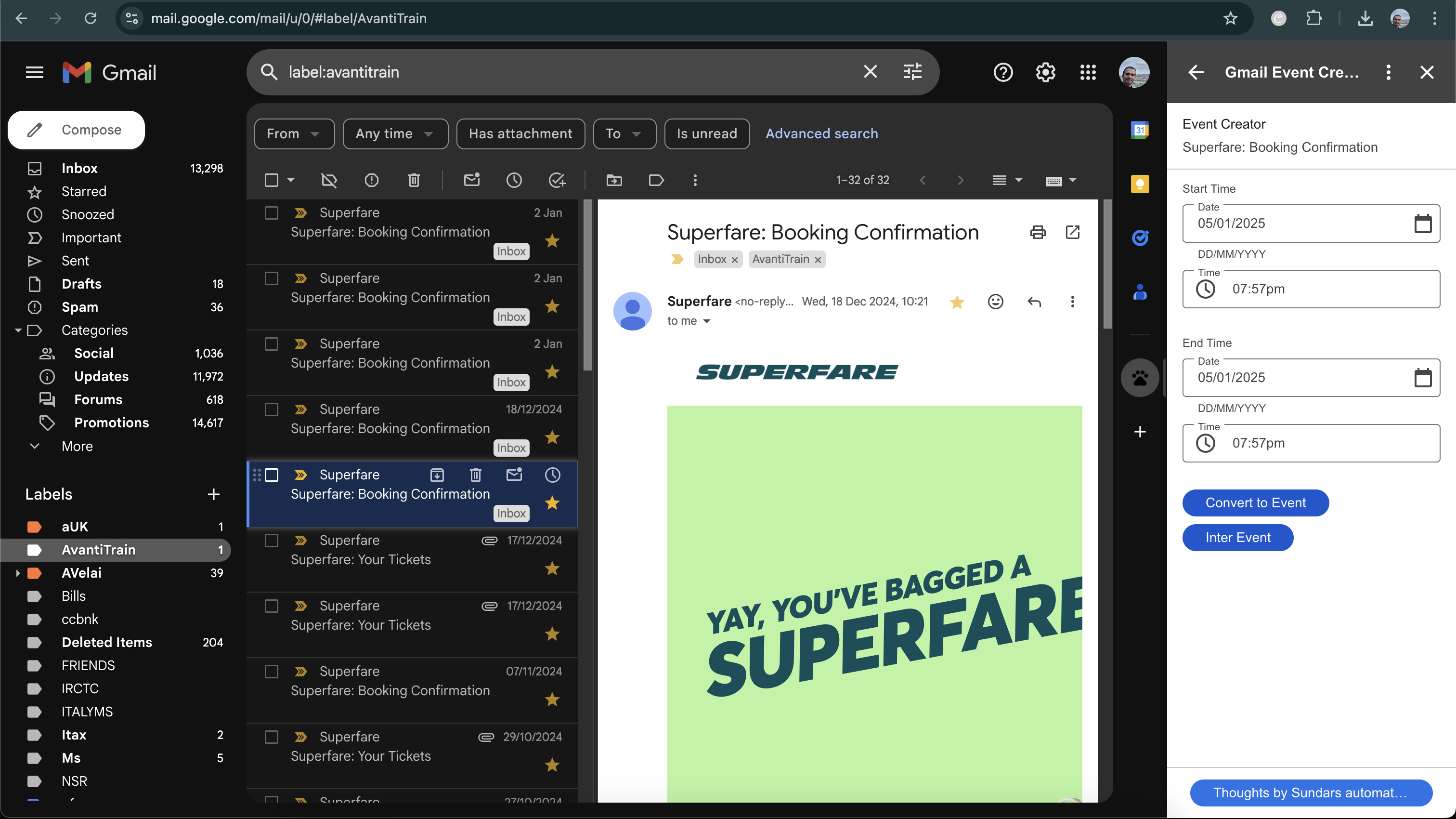 Home Page After Add on Selection